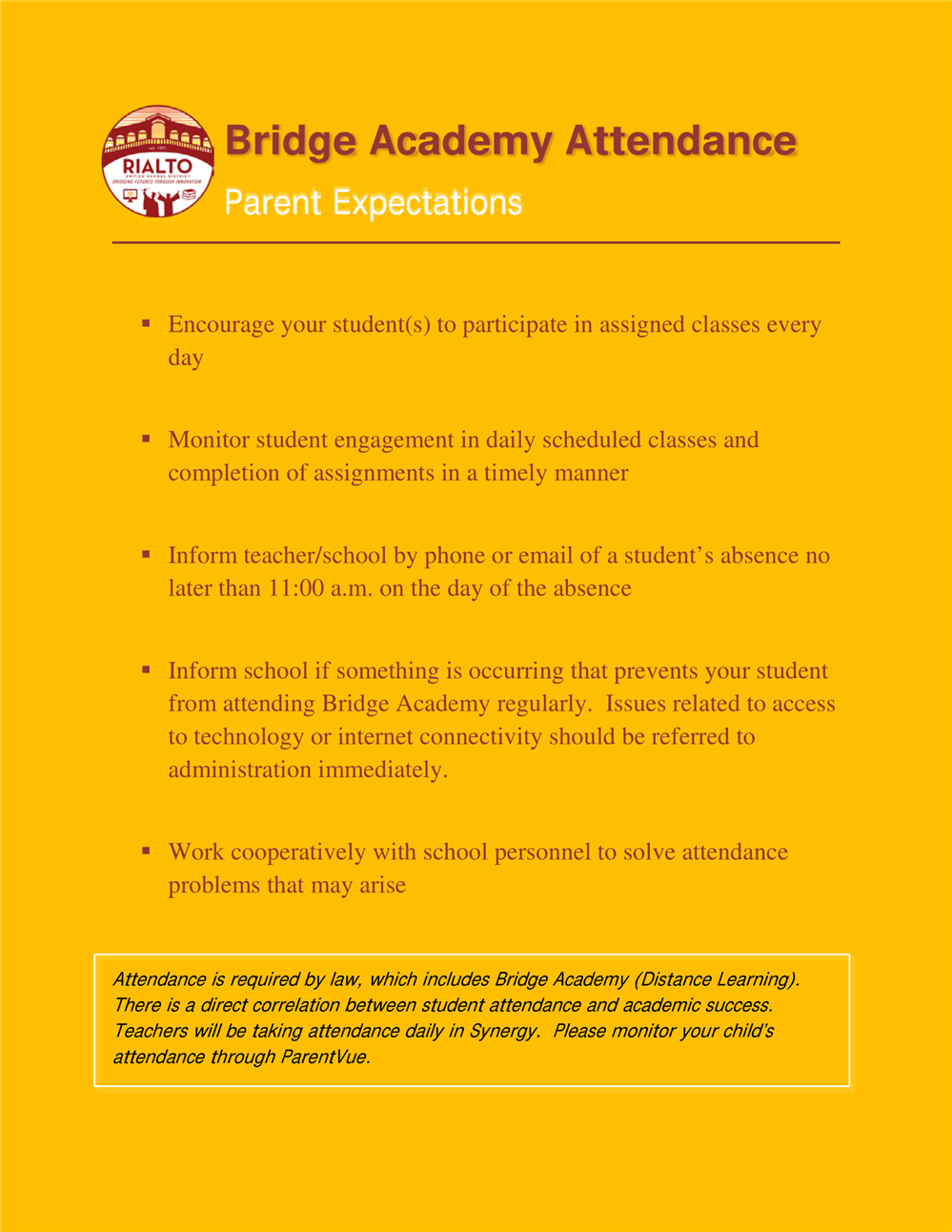 Bridge Academy Attendance Bridge Academy Attendance